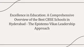 Best CBSE Schools in Hyderabad  Epistemo Vikas Leadership