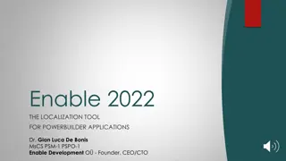 Enable 2022: The Localization Tool for PowerBuilder Applications