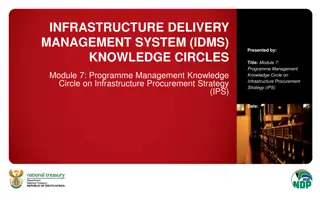 Infrastructure Procurement Strategy Module for Programme Management.
