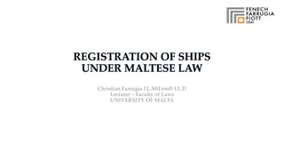 REGISTRATION OF SHIPS  UNDER MALTESE LAW