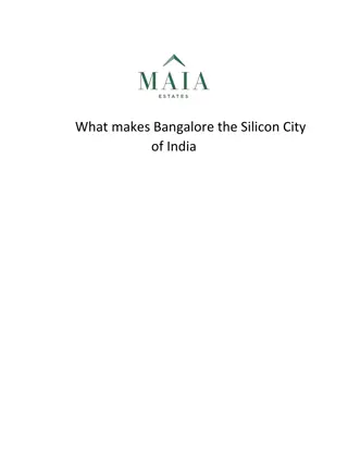 What makes Bangalore the Silicon City of India