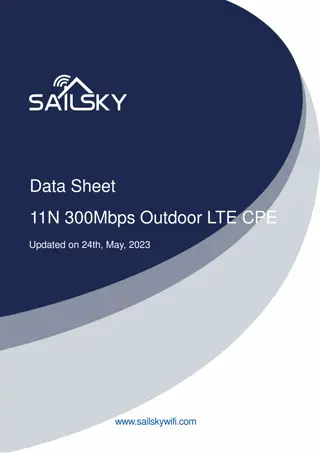 High-Speed Outdoor LTE CPE XM207 - Features, Specifications, and Application Scenarios