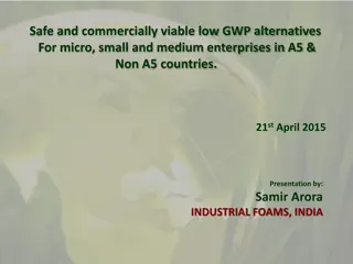 Low GWP Alternatives for SMEs: Challenges and Solutions