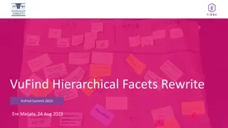 Streamlining Hierarchical Facets Implementation at VuFind Summit 2023