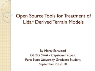 Open Source Tools for Lidar Terrain Models Treatment