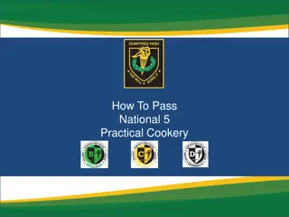 Practical Cookery National 5 Exam Preparation Guidelines