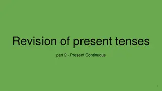 Understanding Present Continuous Tense - Form, Usage, and Practice