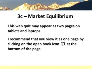 Market Equilibrium and Efficiency: Key Concepts and Terms