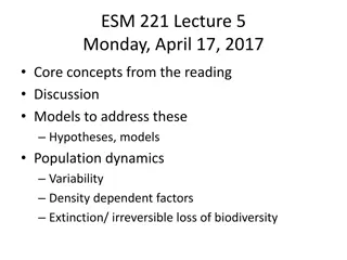 Understanding Population Dynamics and Biodiversity Concepts