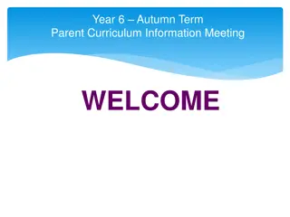 Autumn Term Curriculum Overview for Year 6: Subjects, Activities, and Homework