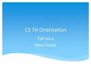 Fall 2014 CS TA Orientation Program New Faces