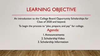 College Board Opportunity Scholarships: Guide for Class of 2020 and Beyond