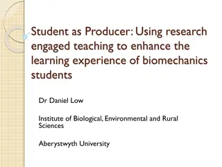 Enhancing Biomechanics Learning Through Research-Engaged Teaching
