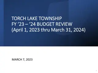 Torch Lake Township Budget Review FY23-FY24