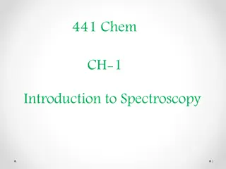 Introduction to Spectroscopy Methods and Energy Transitions