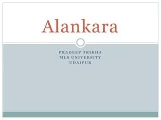 Alankara and Sabdalankar: Understanding Figures of Speech