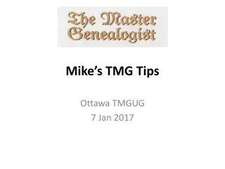 Upgrade to TMG 9.05 for Windows 10 and History Research Environment