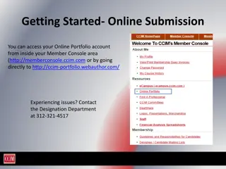 Complete Guide to Online Portfolio Submission Process