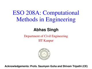 Computational Methods in Engineering: Overview and Applications