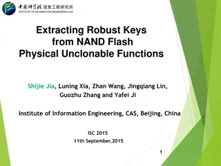 Extracting Robust Keys from NAND Flash Physical Unclonable Functions