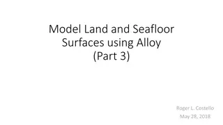 Modeling Land and Seafloor Surfaces Using Alloy - Insights