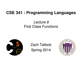 Functional Programming Concepts in Programming Languages Lecture