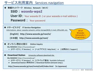Waseda University IT Services and Network Information