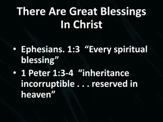 Great Blessings in Christ: Understanding Why Some People Aren't Christians