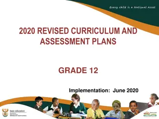 Amendments and Implementation of 2020 Revised Curriculum for Grade 12