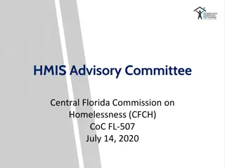 Central Florida Commission on Homelessness HMIS Advisory Committee Meeting