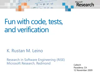 Software Engineering Research and Tools Overview