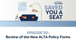 Understanding Adoption and Revision of ALTA Policies in 2021