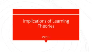 Learning Theories and Implications in Training Programs