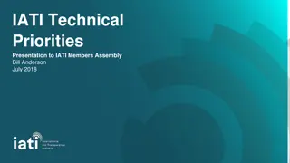Tech Presentations on IATI Technical Priorities and Progress