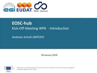 EOSC-hub WP6 General Objectives and Integration Activities