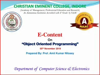 Understanding Object Oriented Programming vs. Procedure Oriented Programming