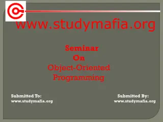 Understanding Object-Oriented Programming Principles