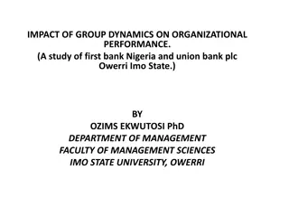 Impact of Group Dynamics on Organizational Performance in Nigerian Banks