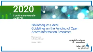 Strategies for Funding Open Access Scholarly Resources