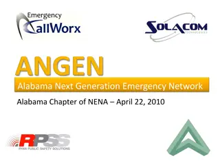 Alabama Next Generation Emergency Network - Advances in 9-1-1 Communications