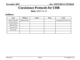 Coexistence Protocols for UHR in IEEE 802.11-23/1964r0