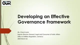 Developing an Effective Governance Framework for Regulators