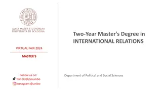 Explore the Two-Year Master's Degree in International Relations Virtual Fair 2024