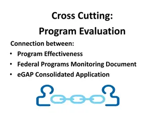 Effective Program Evaluation and Monitoring for Federal Programs