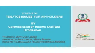 Understanding TDS/TCS Issues for AIN Holders in Taxation Seminar
