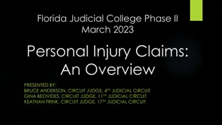 Understanding Personal Injury Claims in Florida Judicial College Phase II