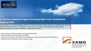 Nuclear Explosion Signal Screening 2021 Inter-Comparison Exercise Insights