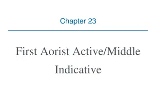 Greek First Aorist Active/Middle Indicative Forms Explained