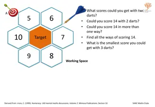 Strategic Dart Scoring Challenges and Solutions