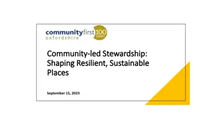 Long-Term Community-Led Stewardship for Sustainable Places